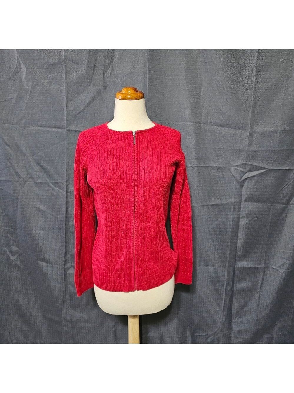 Liz Claiborne Vibrant Red Women's Cardigan